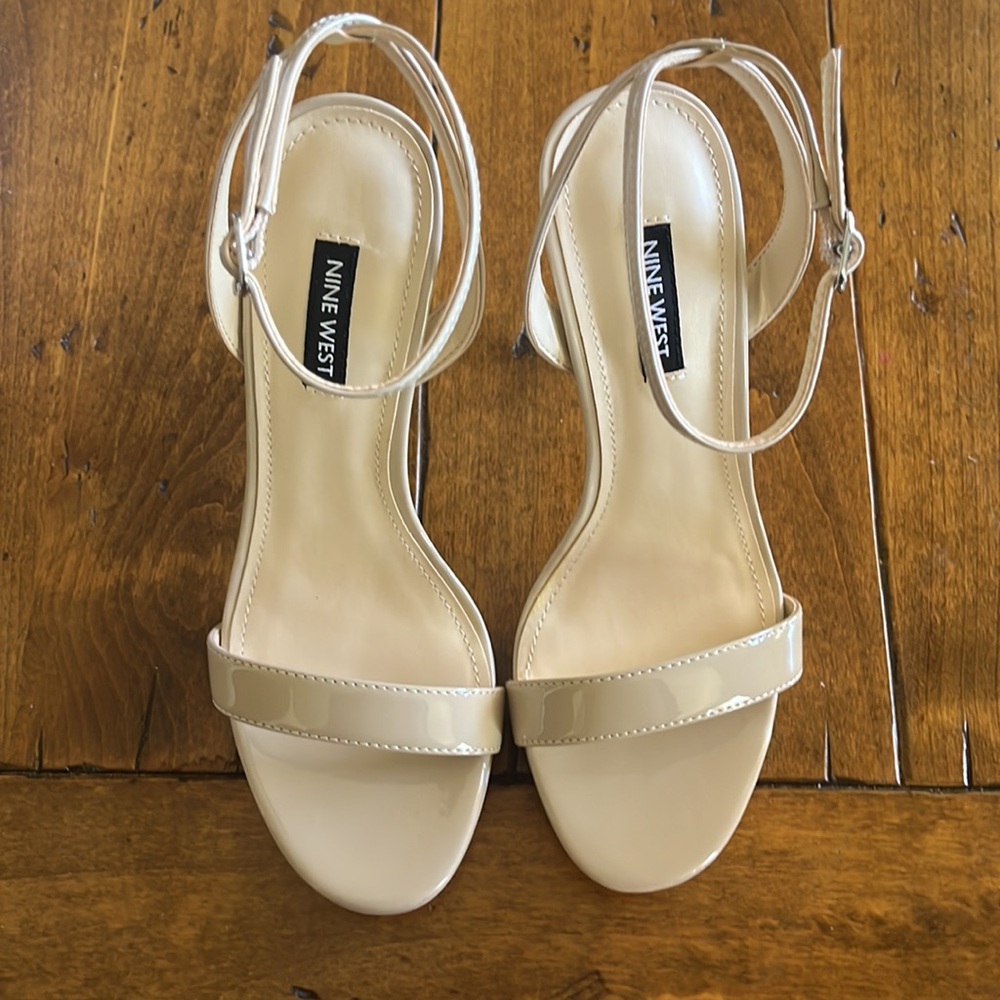 Nine West Cream High Heel Sandals